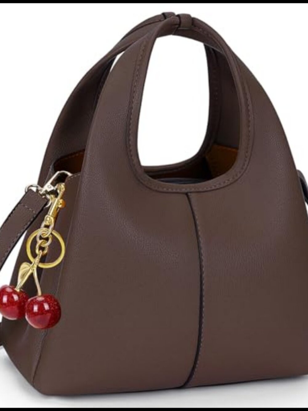 Faux Leather Top Handle Satchel Crossbody Bag Small Handbag